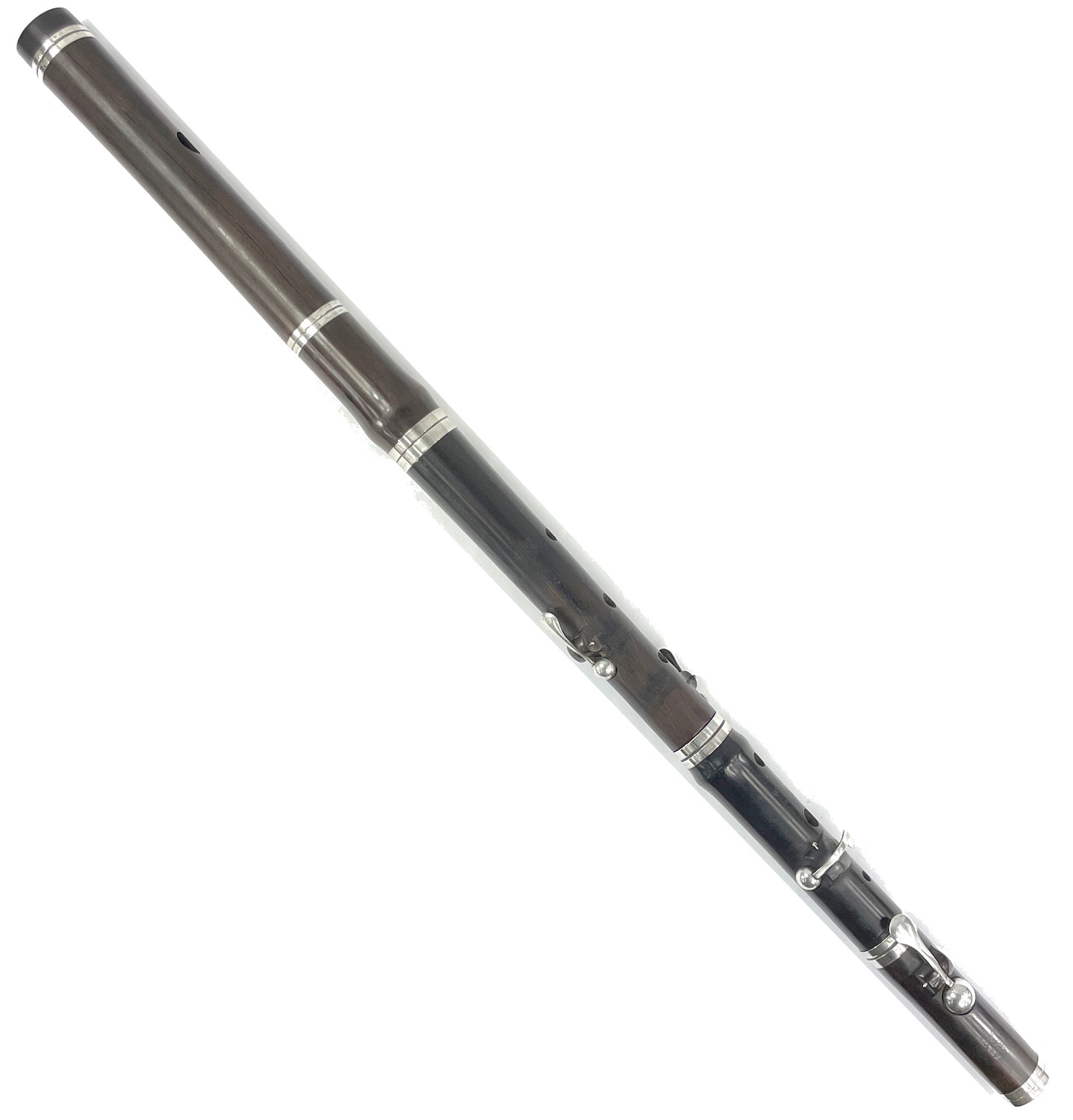 English Simple System Flute, Meacham & Co., Albany NY, 4 key, c1825 Flutes Lark in the Morning