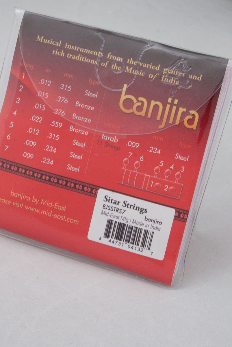 Banjira 7-String Sitar String Set - Light Accessories_Strings banjira