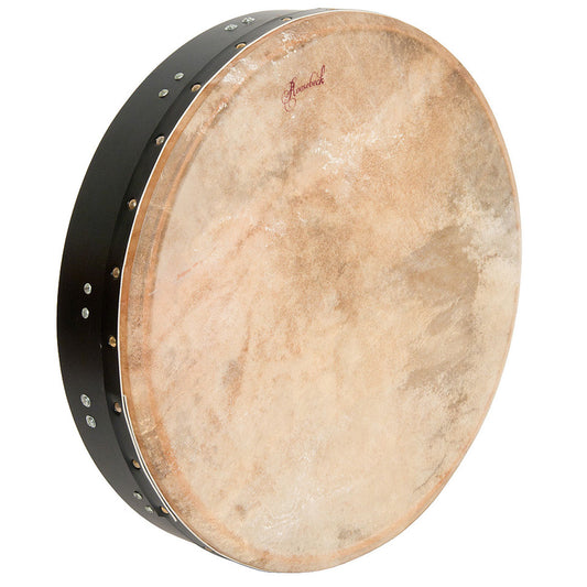 Roosebeck Bodhran, 18" x 3.5", Tune, Black, T-Bar Bodhrans Roosebeck