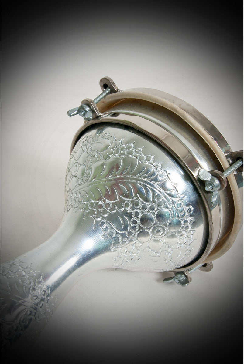 Tunable Aluminum Finger Doumbek, 5" x 8" Dumbeks Mid-East