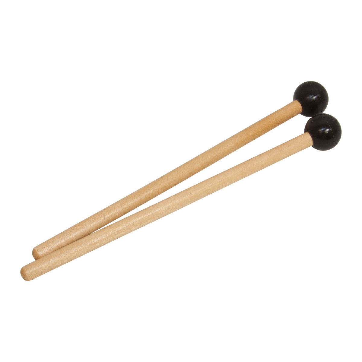 Replacement Mallets - Medium Density Head .75 inch - Pair - Black Metal Hand Drums Mid-East
