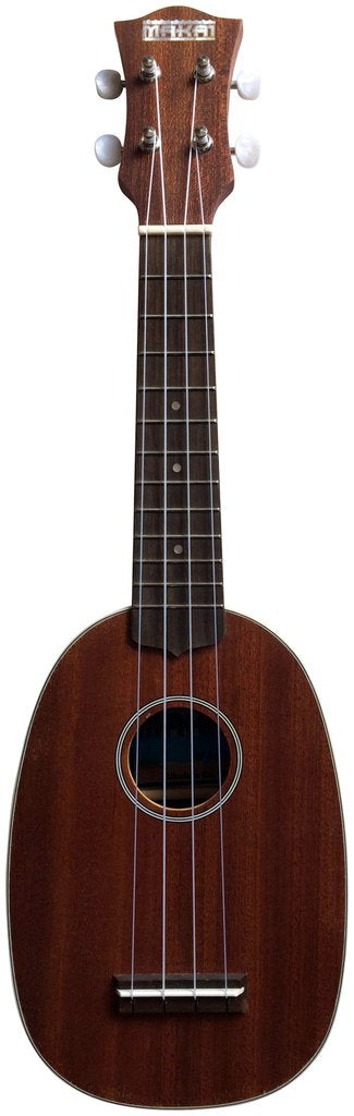 Makai MP-61 Mahogany Soprano Pineapple Ukulele w/ White Binding Soprano Ukulele Makai