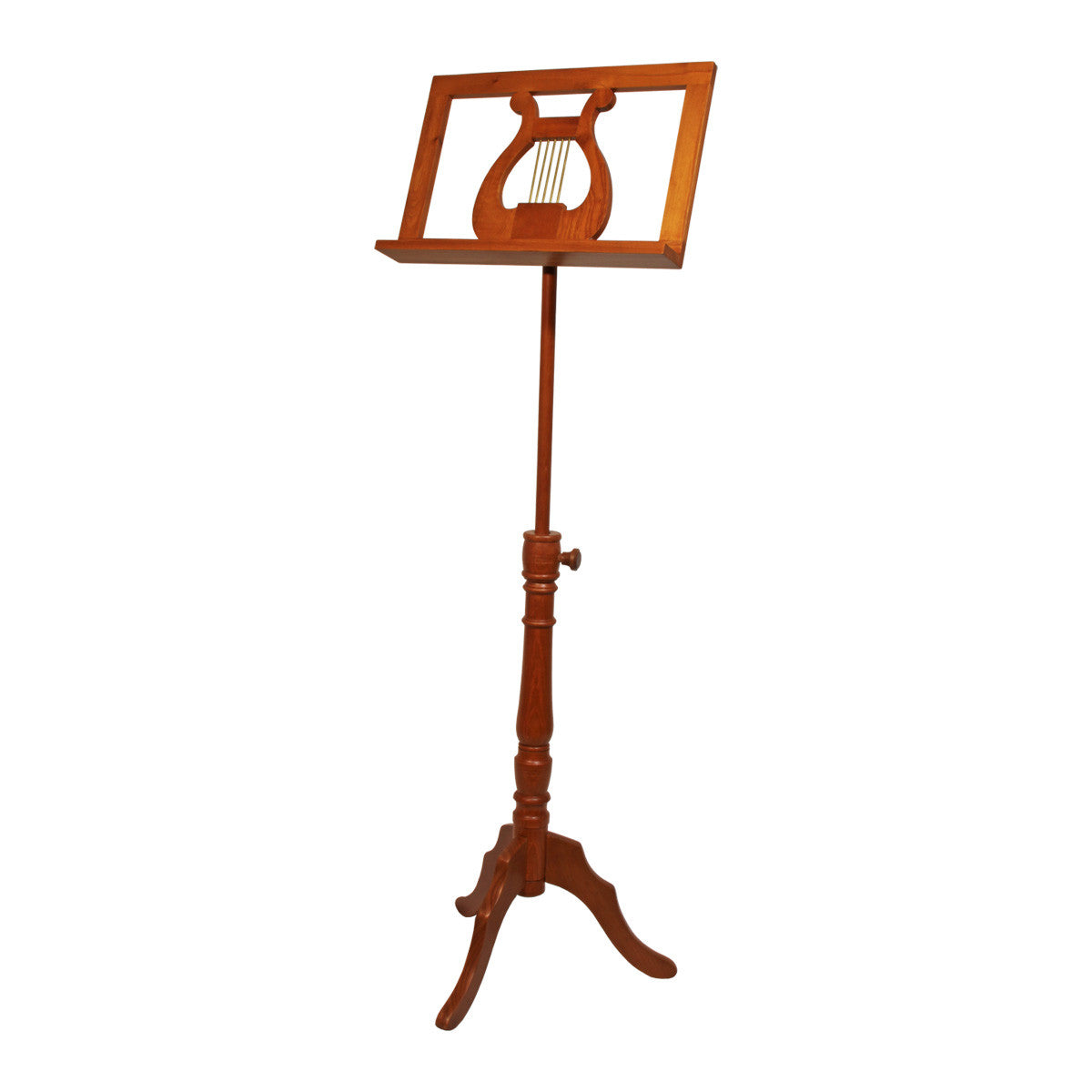 EMS Single Tray Regency Music Stand - Red Cedar Music Stands Early Music Shop