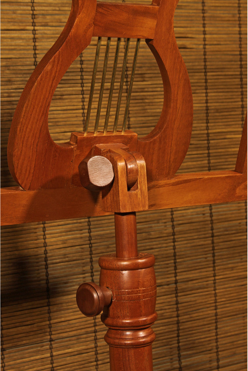 EMS Single Tray Regency Music Stand - Red Cedar Music Stands Early Music Shop