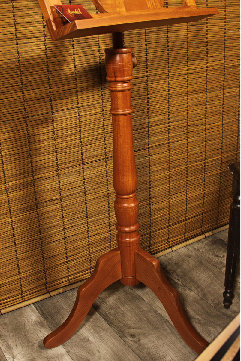 EMS Single Tray Regency Music Stand - Red Cedar Music Stands Early Music Shop
