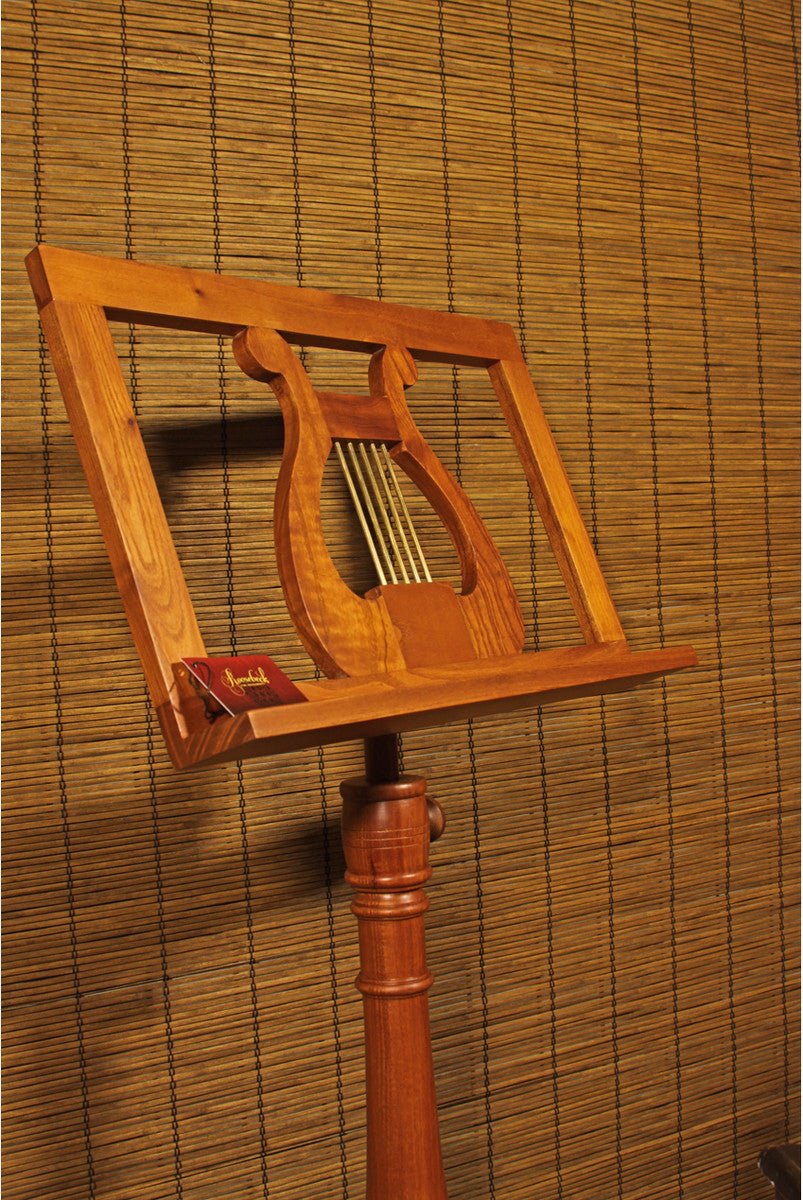 EMS Single Tray Regency Music Stand - Red Cedar Music Stands Early Music Shop