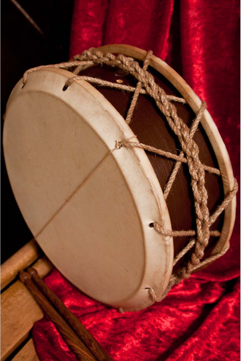 EMS Tabor Drum, 9", with Sticks Tabor Drums Early Music Shop