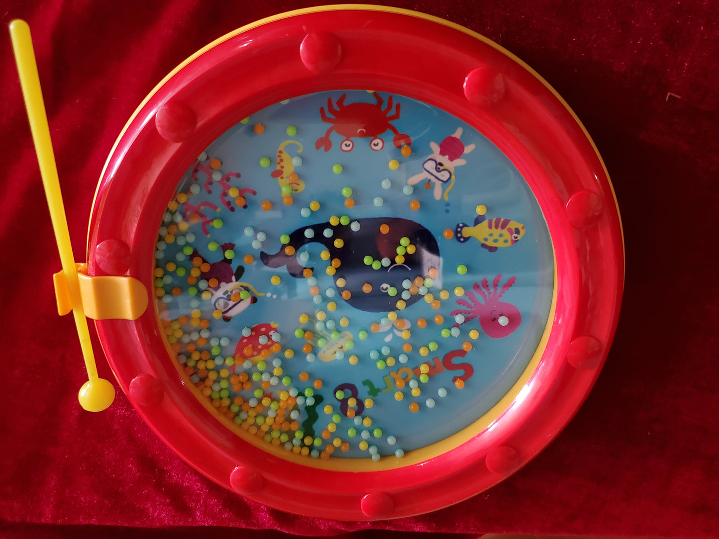Ocean Drum for Kids, 10 inches Musical Toys Lark in the Morning