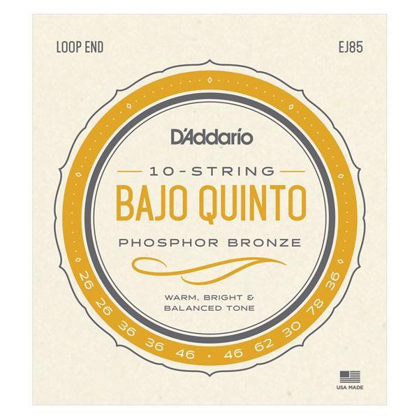 D'Addario Bajo Quinto Phosphor Bronze Strings EJ85 Accessories_Strings D'Addario