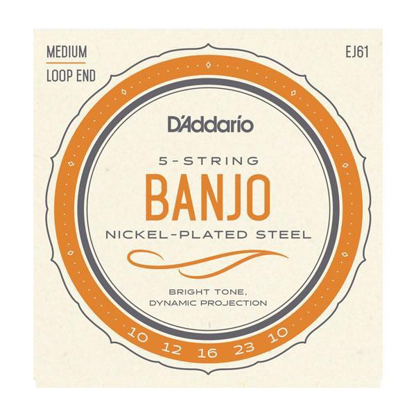 D'Addario Banjo Light Nickel Wound 10-23 Strings EJ61 Accessories_Strings D'Addario