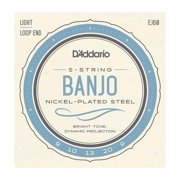 D'Addario 5-String Banjo Light Nickel Wound Strings EJ60 Accessories_Strings D'Addario