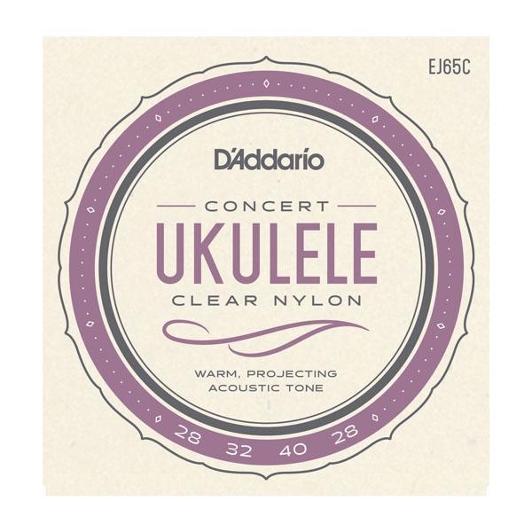 D'Addario Concert Ukulele Clear Nylon Strings EJ65C Accessories_Strings D'Addario