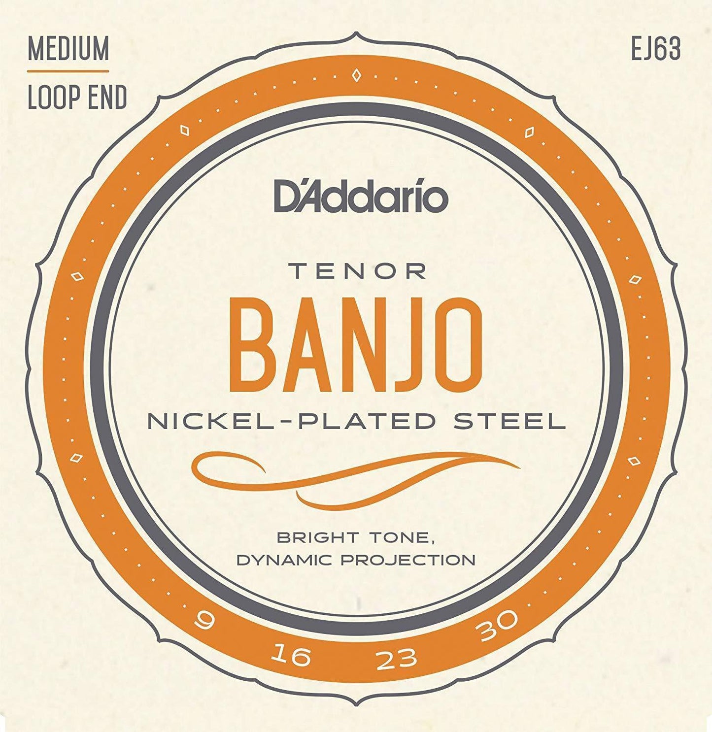D'Addario EJ63 Tenor Banjo Strings, Nickel, 9-30 Accessories_Strings D'Addario