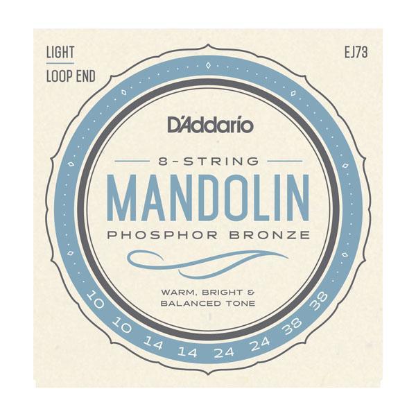 D'Addario Mandolin Light Phosphor Bronze Strings EJ73 Accessories_Strings D'Addario