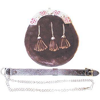 Sporran Full Dress with belt Bagpipes Lark in the Morning