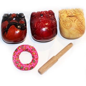 Temple Block, Wooden Fish, Mok Tok 10 cm Blocks, Clappers & Sticks Lark in the Morning