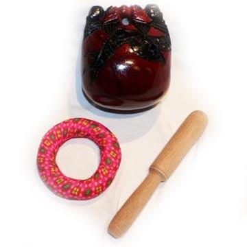 Temple Block, Wooden Fish, Mok Tok 14 cm Blocks, Clappers & Sticks Lark in the Morning