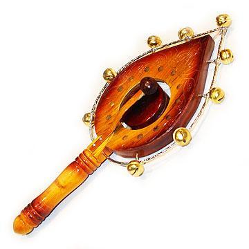 Wood Clapper With Bells Blocks, Clappers & Sticks Lark in the Morning