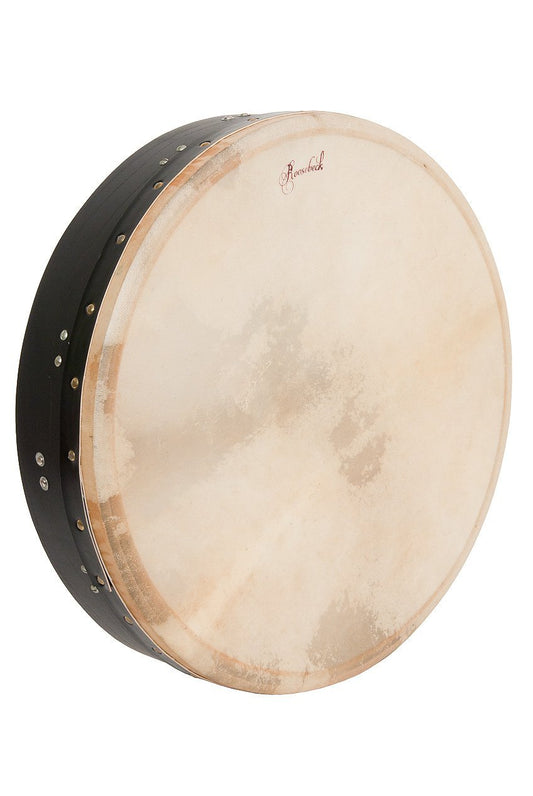 Roosebeck Bodhran, 18" x 4", Tune, Black, T-Bar Bodhrans Roosebeck