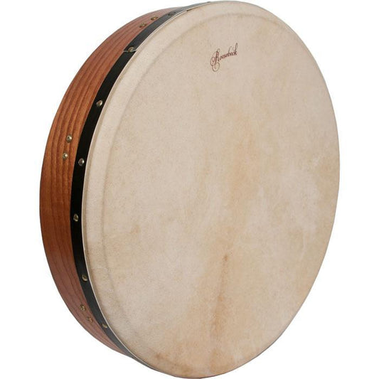 Roosebeck Tunable Red Cedar Bodhran Cross-Bar Double-Layer Natural Head 18 inch x 3.5 inch Bodhrans Roosebeck