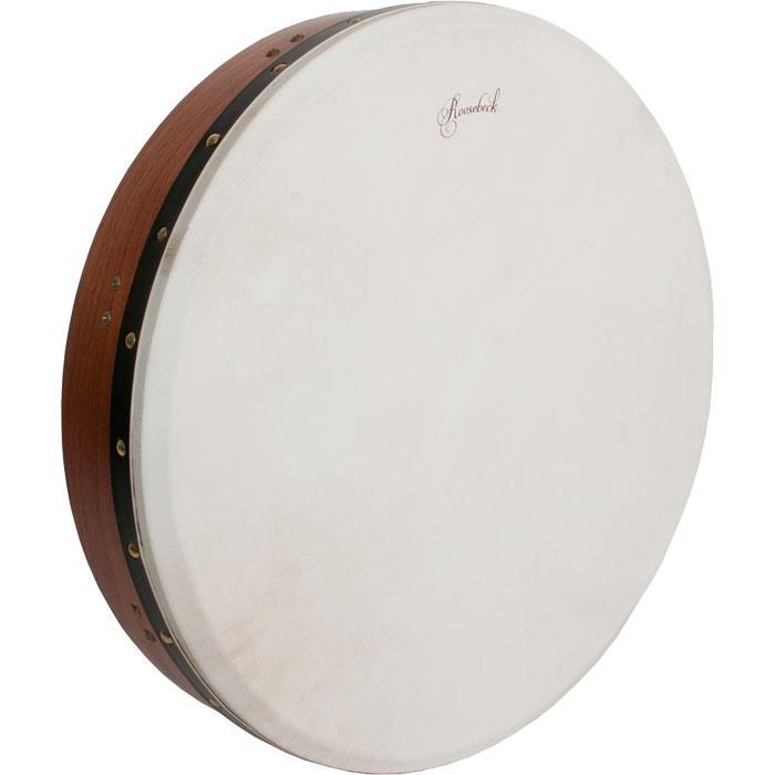 Roosebeck Tunable Red Cedar Bodhran Cross-Bar Soft Natural Head 18 inch x 3.5 inch Bodhrans Roosebeck