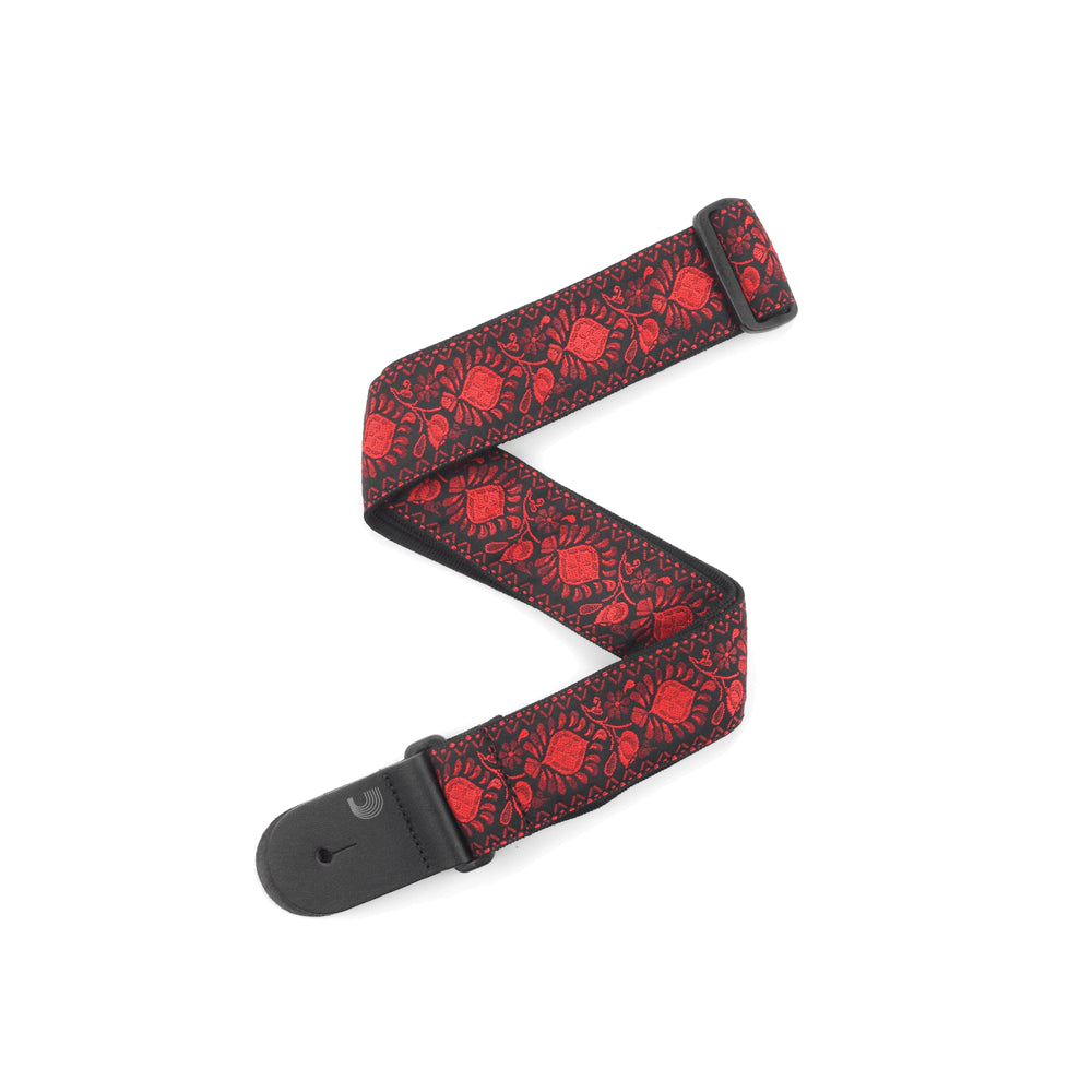 D'Addario NYLON WOVEN GUITAR STRAP Monterey Guitar Straps D'Addario Red
