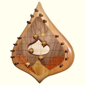 Door Harp, 5 String Inlay Door Harps Moon Mountain