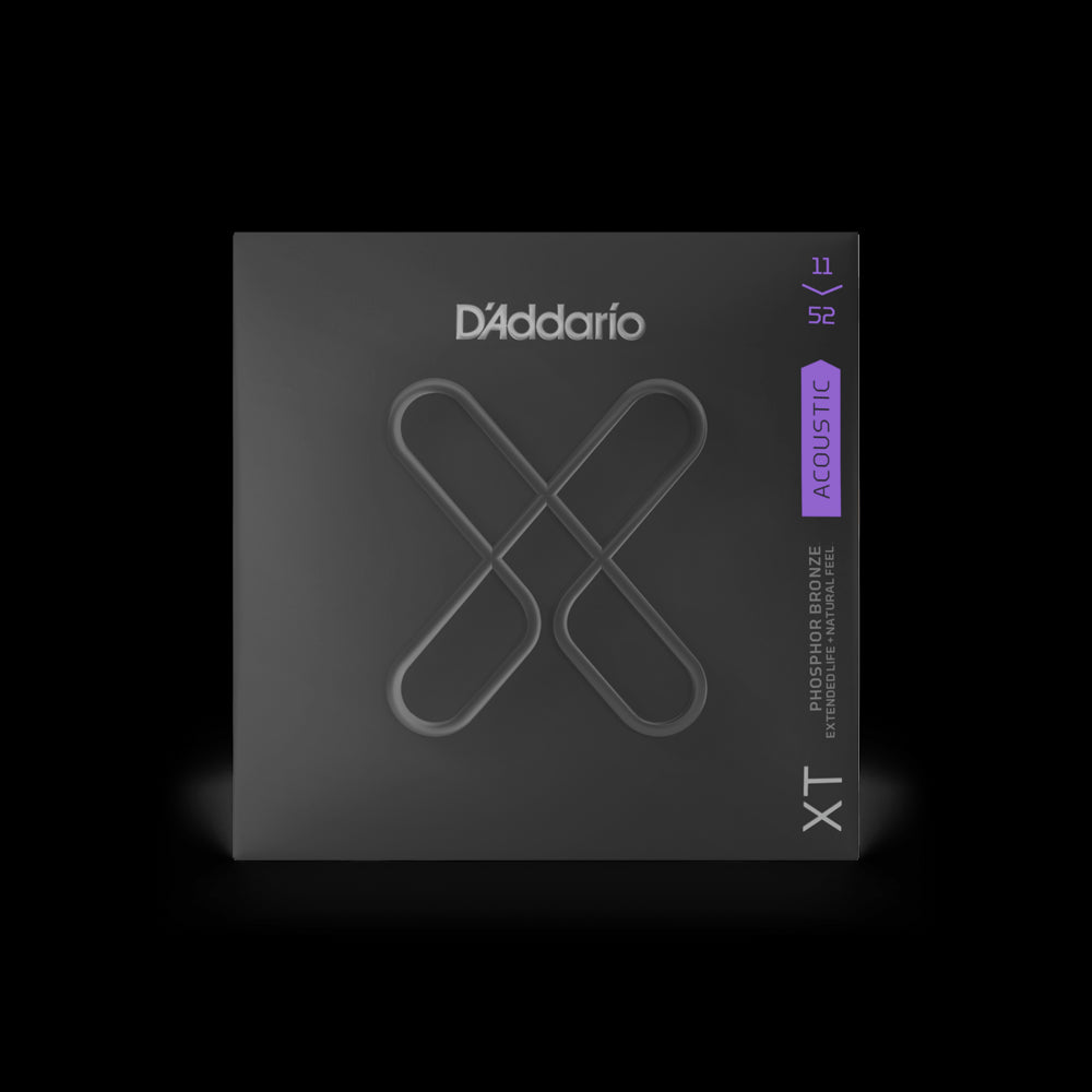 D'Addario XT Acoustic Phosphor Bronze, Custom Light Strings Set, 11-52 Accessories_Strings D'Addario