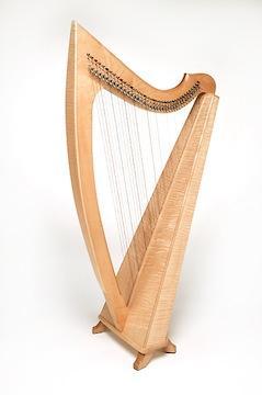 Triplett Eclipse Harp w/ levers and case, 38 strings Harps Triplett