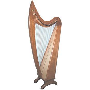 Stoney End Lorraine 29 String Walnut Harp Package Full Loveland Levers Harps Stoney End