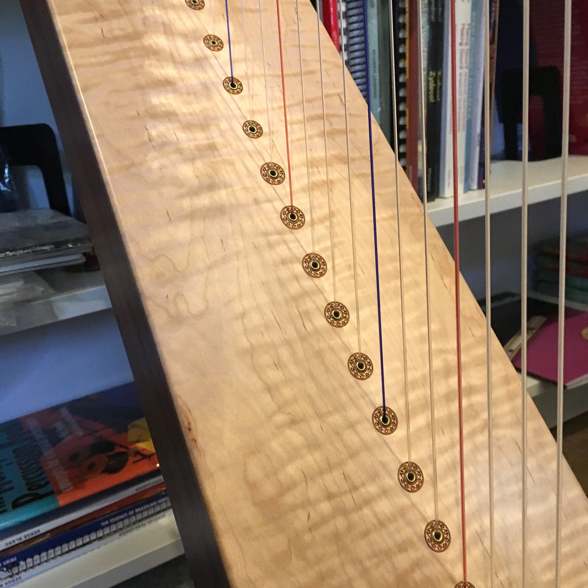 Triplett Christina 26 String Therapy Harp Walnut with Full Levers and Standing Bar Harps Triplett