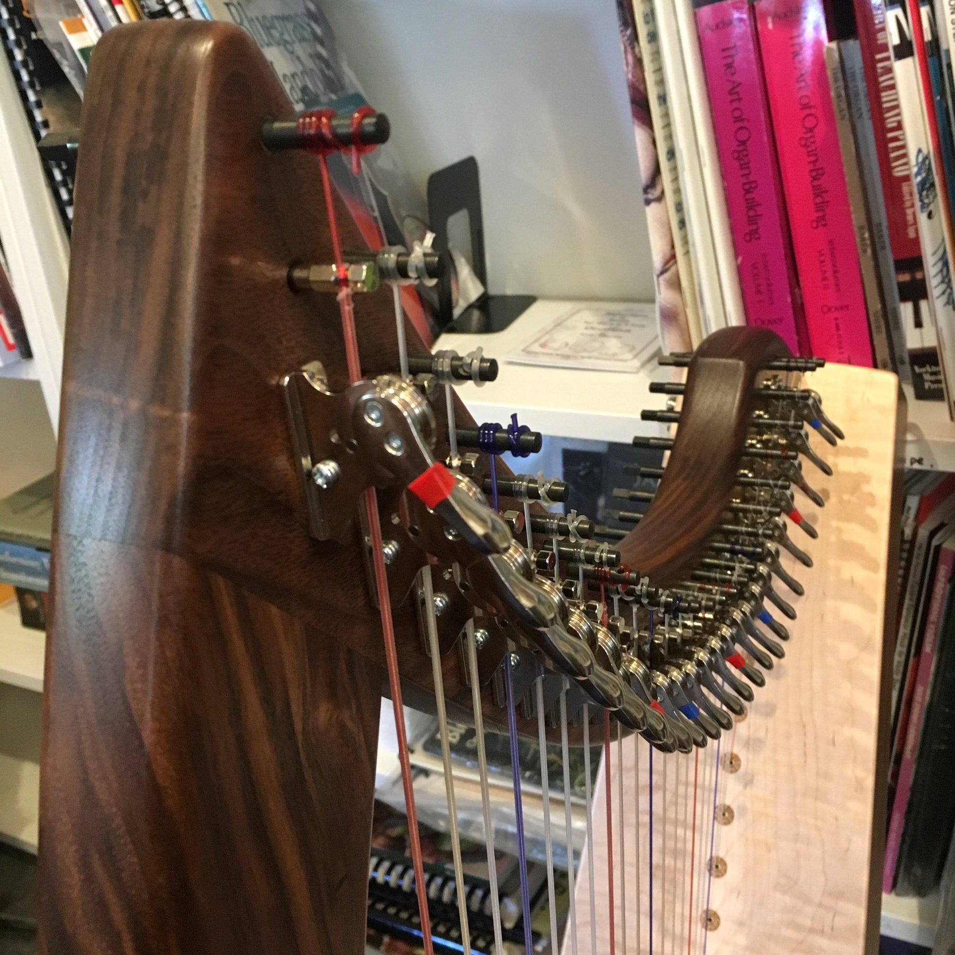 Triplett Christina 26 String Therapy Harp Walnut with Full Levers and Standing Bar Harps Triplett