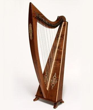 Triplett Eclipse Harp w/ levers and case, 38 strings Harps Triplett