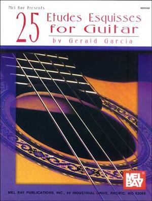 25 Etudes Esquisses for Guitar Media Mel Bay
