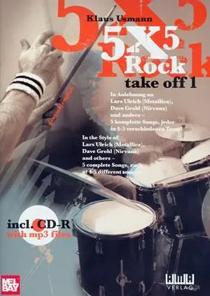 5X5 Rock: Take Off 1 Book/CD Set Media Mel Bay
