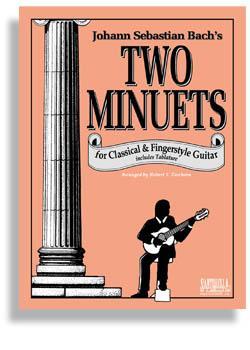 Bach's Two Minuets for Fingerstyle Guitar Media Santorella