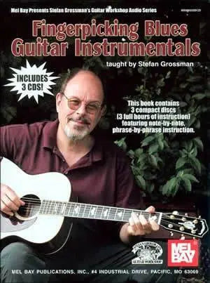 Fingerpicking Blues Guitar Instrumentals Book/3-CD Set Media Mel Bay