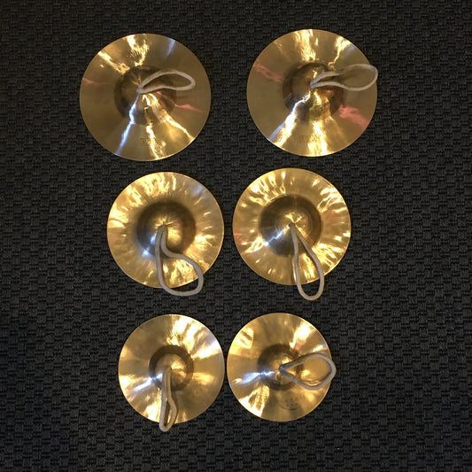 Chinese Brass Cymbals with Straps Pair (6, 7, or 8 Inch) Cymbals Lark in the Morning