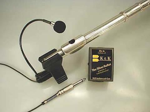 K&K Silver Bullet Microphone For Flute Pickups & Transducers K&K Sound