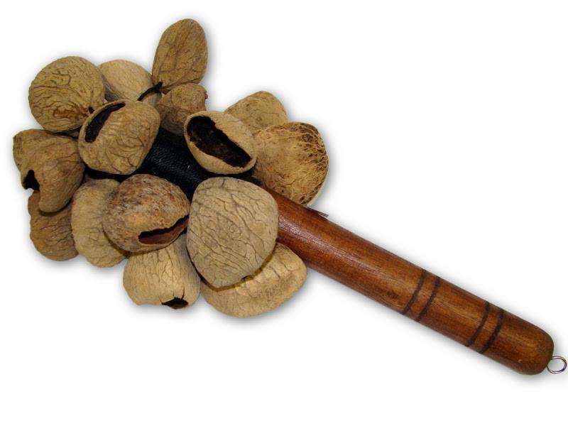 Spice (Kluwak) Nut Shaker, plain handle Shakers, Maracas & Rattles Lark in the Morning