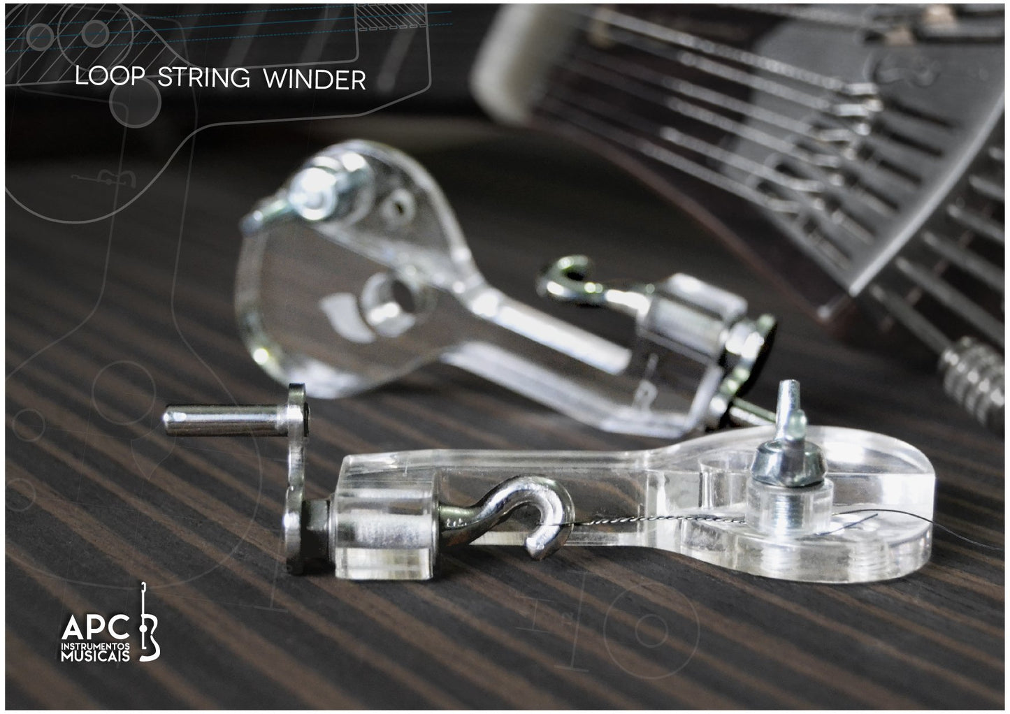 Portuguese Guitar String Winder (Modern Style) Stringed Instrument Accesories APC