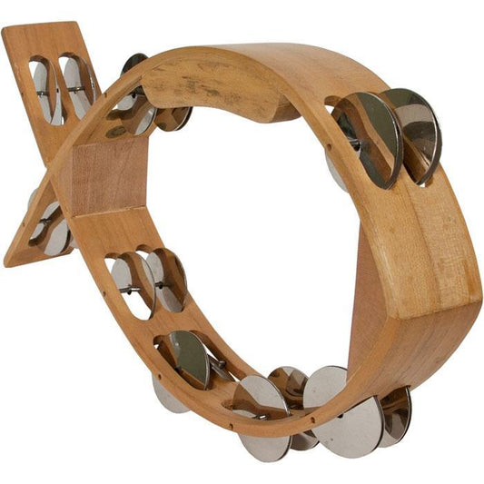 Fish Tambourine, 7"x12" Tambourines Mid-East