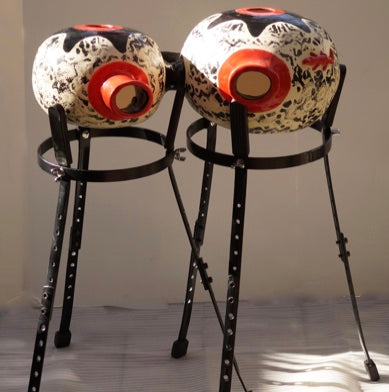 Udu Drum, Stereo Clay drums Lark in the Morning