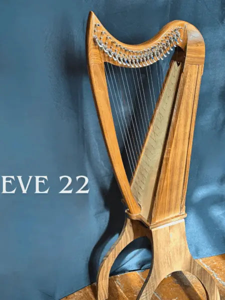 Stoney End Eve 22 String Harp Package, Walnut 