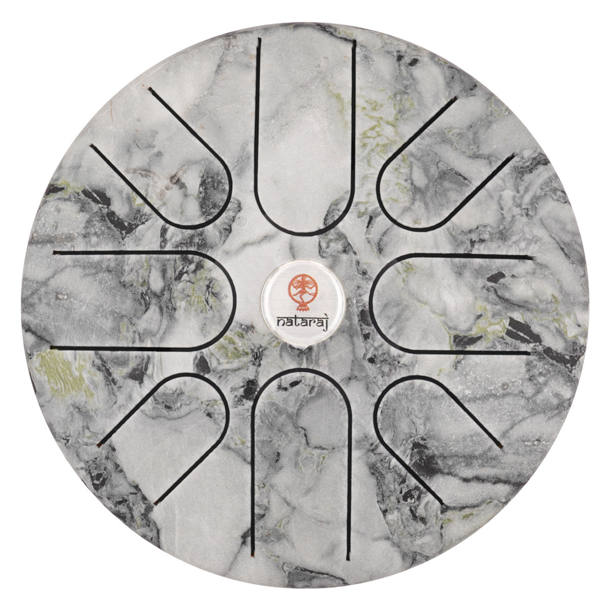 Nataraj Tongue Drum 8 inches, C Pygmy, White Marble