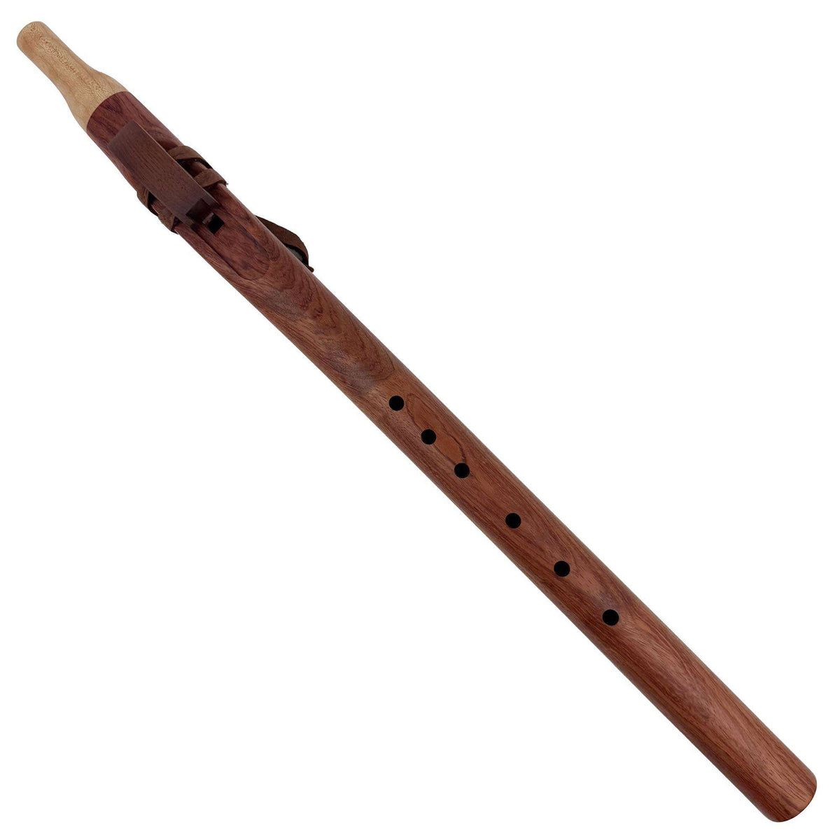 Native American Flute in F Minor by Nash Tavewa, Bubinga with Quilted Maple Mouthpiece 