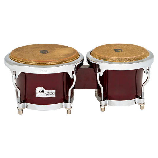 Toca 4600-DW Custom Deluxe Wood Bongos - Dark Wood