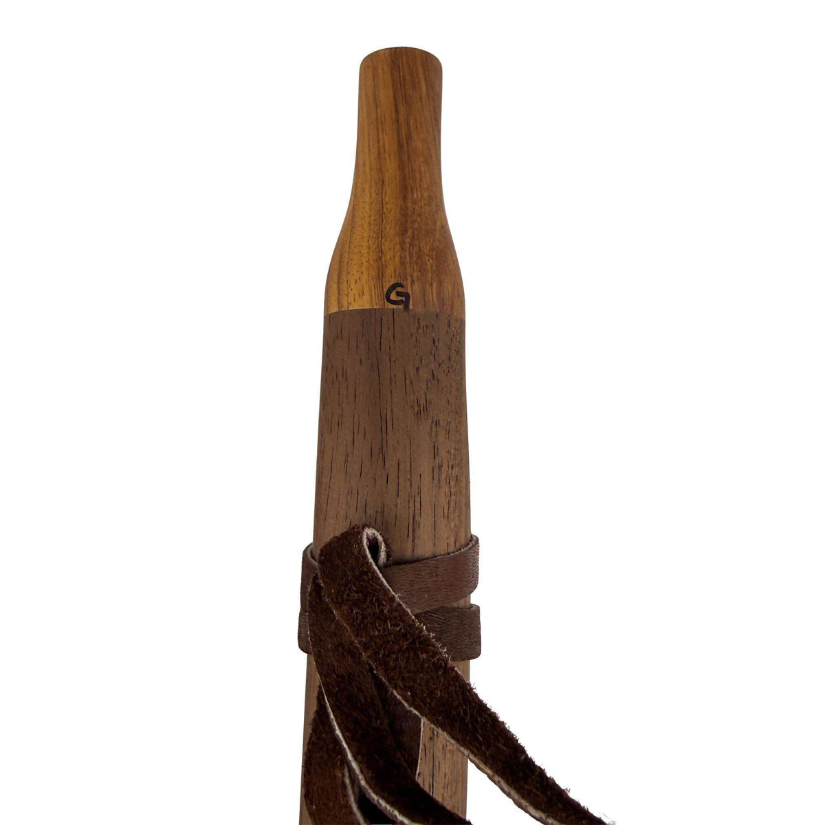 Native American Flute in G Minor by Nash Tavewa, Peruvian Black Walnut with Zebrawood Mouthpiece 