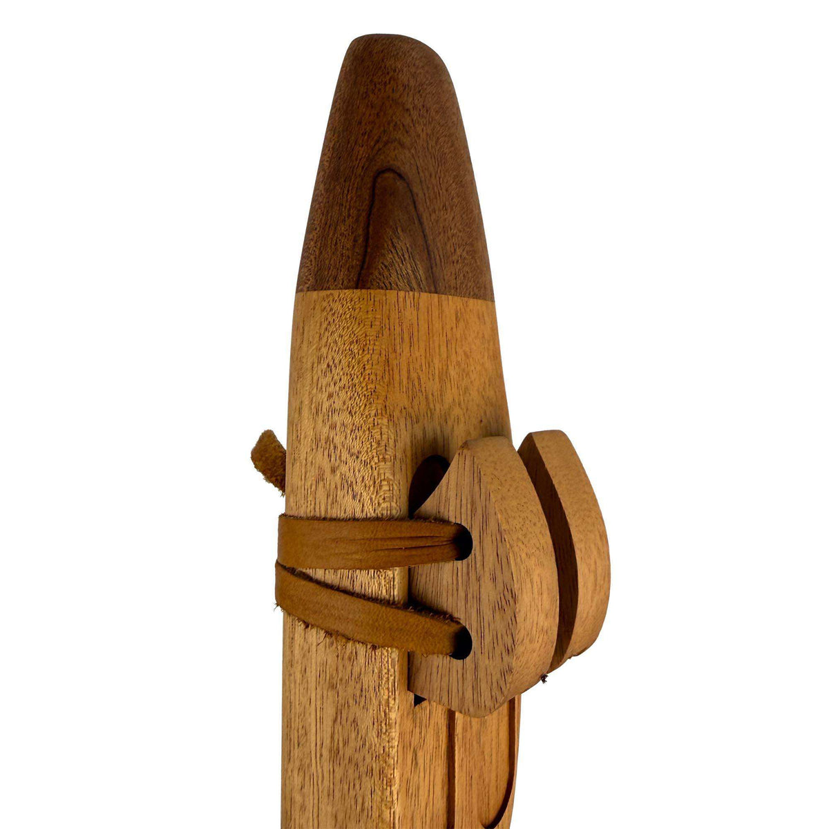 Native American Drone Flute in F# minor by Nash Tavewa, Mahogany with Mahogany Mouthpiece 