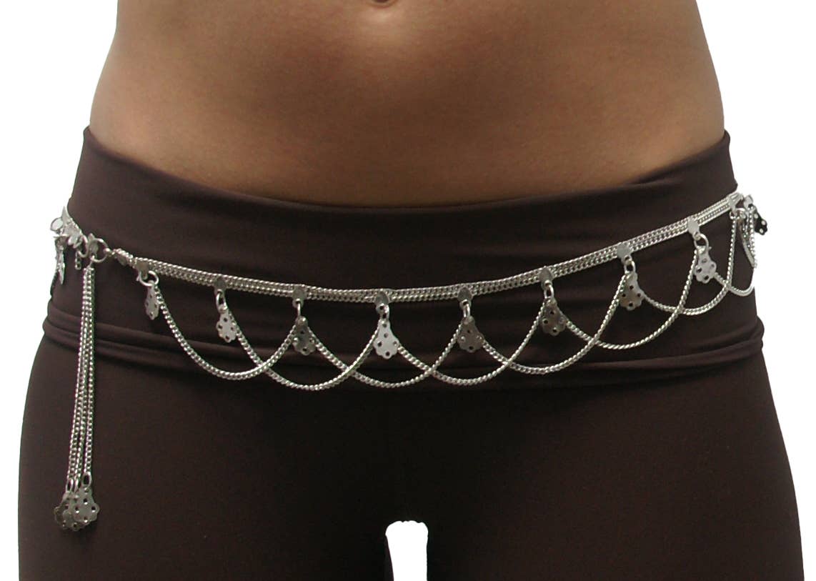 Draping Chain with Bells / Belly Dance Belt: Bells
